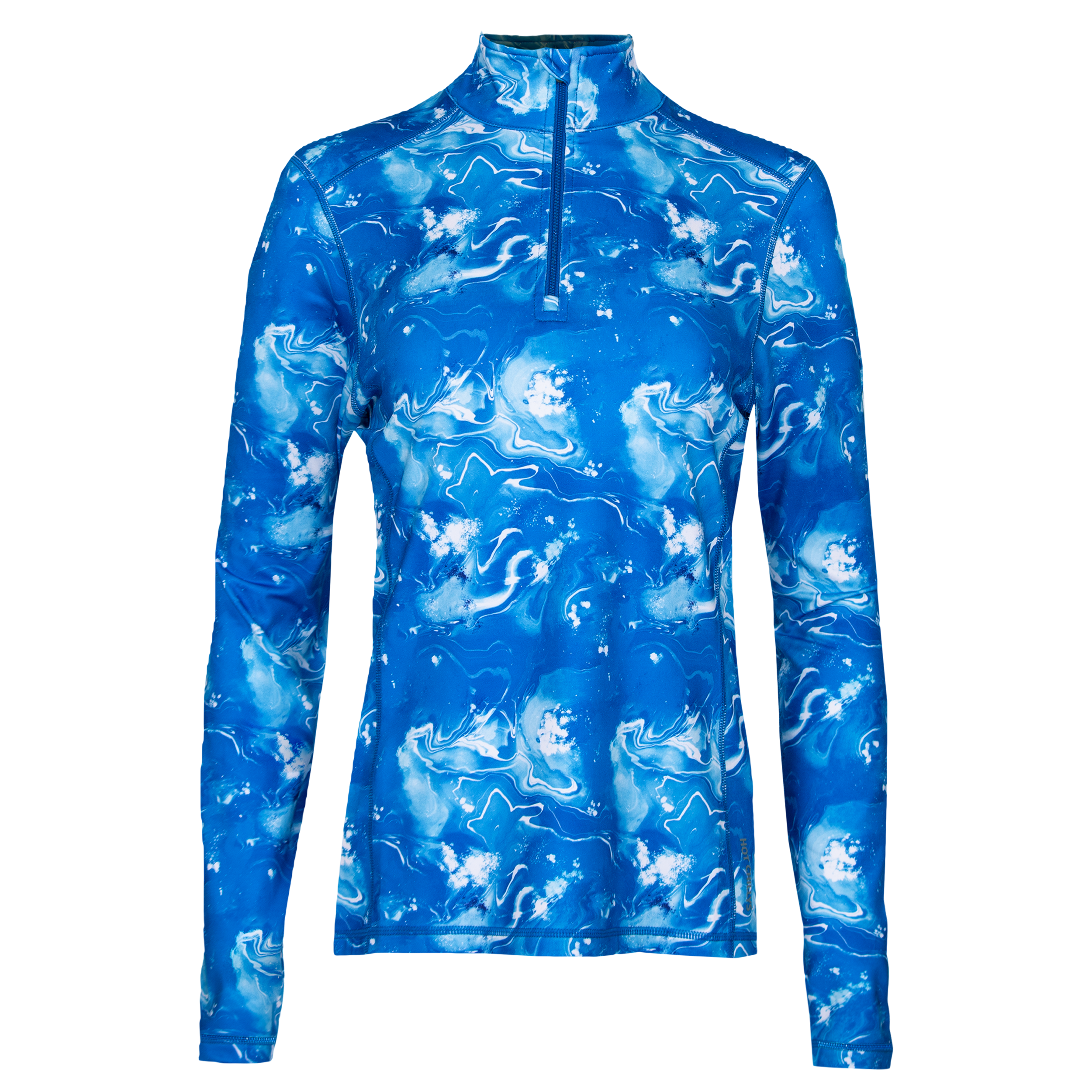 Women's Micro-Elite Chamois Printed Zip-T