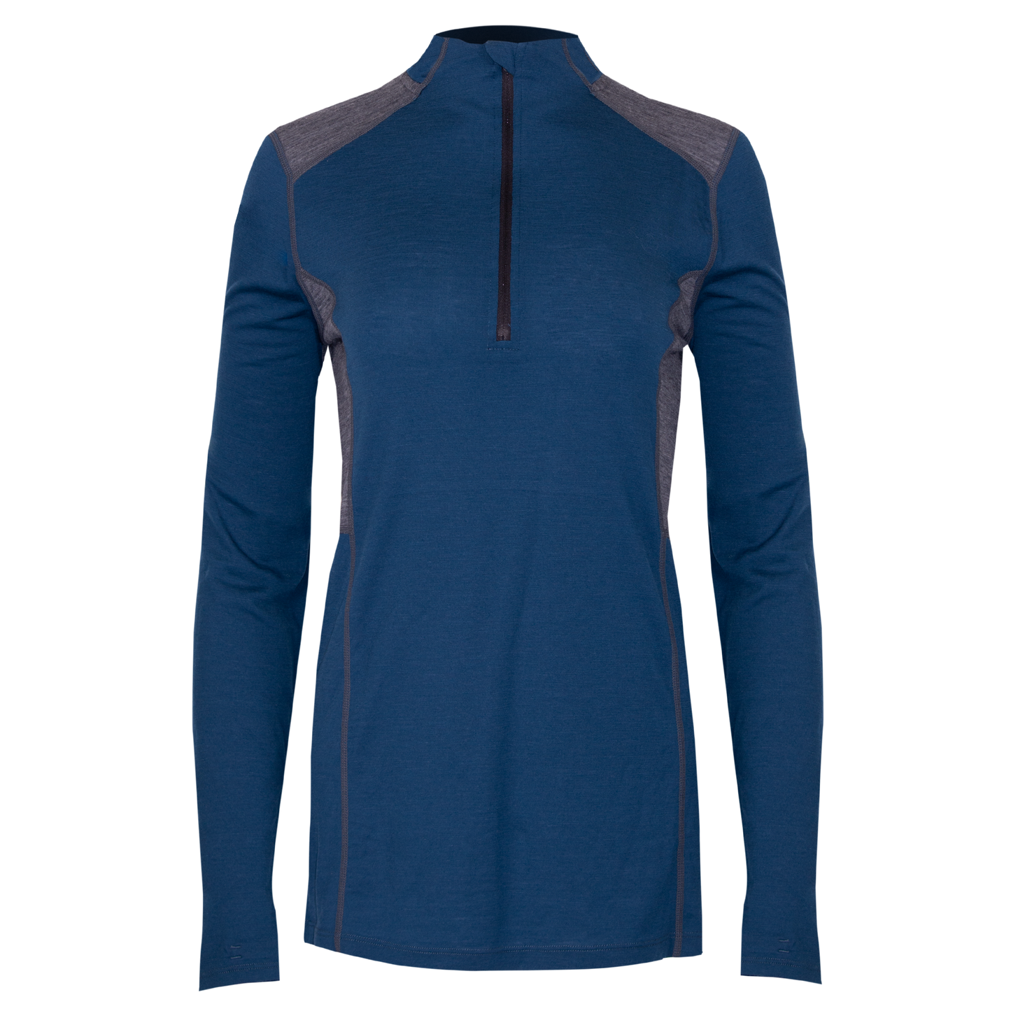 Women's Merino Zip-T#color_nightfall-grey-heather