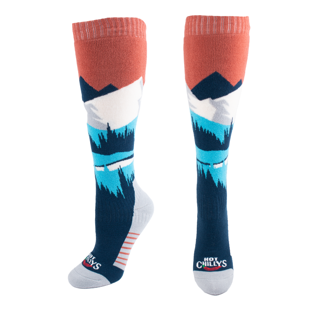 Women's Mid Volume Sock - Mountains