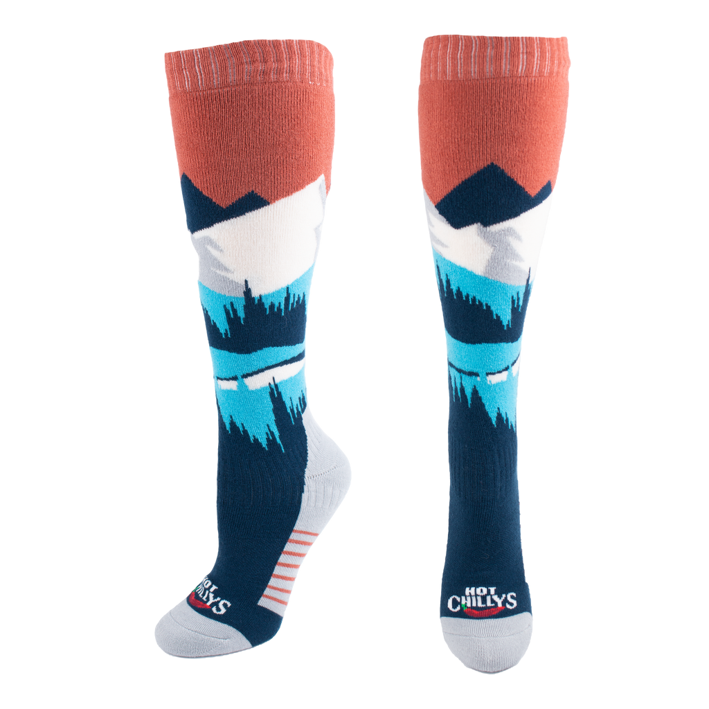 Hot Chillys Women's Mid Volume Sock - Mountains