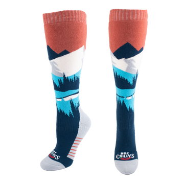 Hot Chillys Women's Mid Volume Sock - Mountains