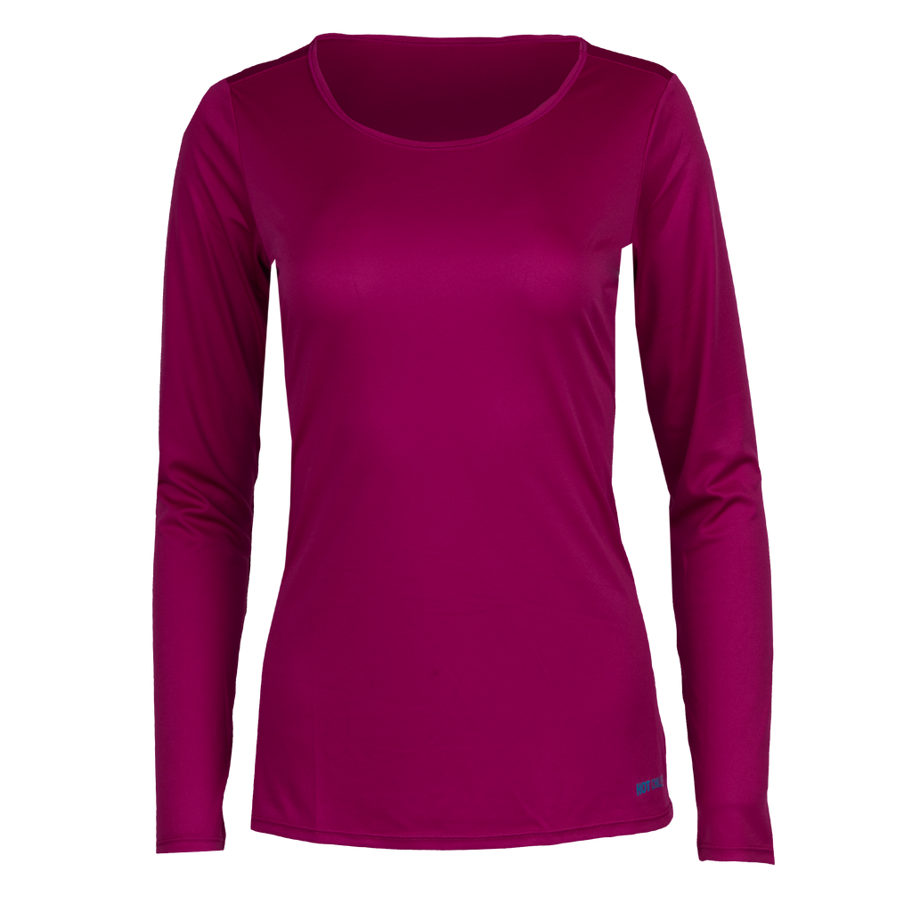 Women's Peach Skins Crewneck - Hot Chillys#color_festival-fuchsia