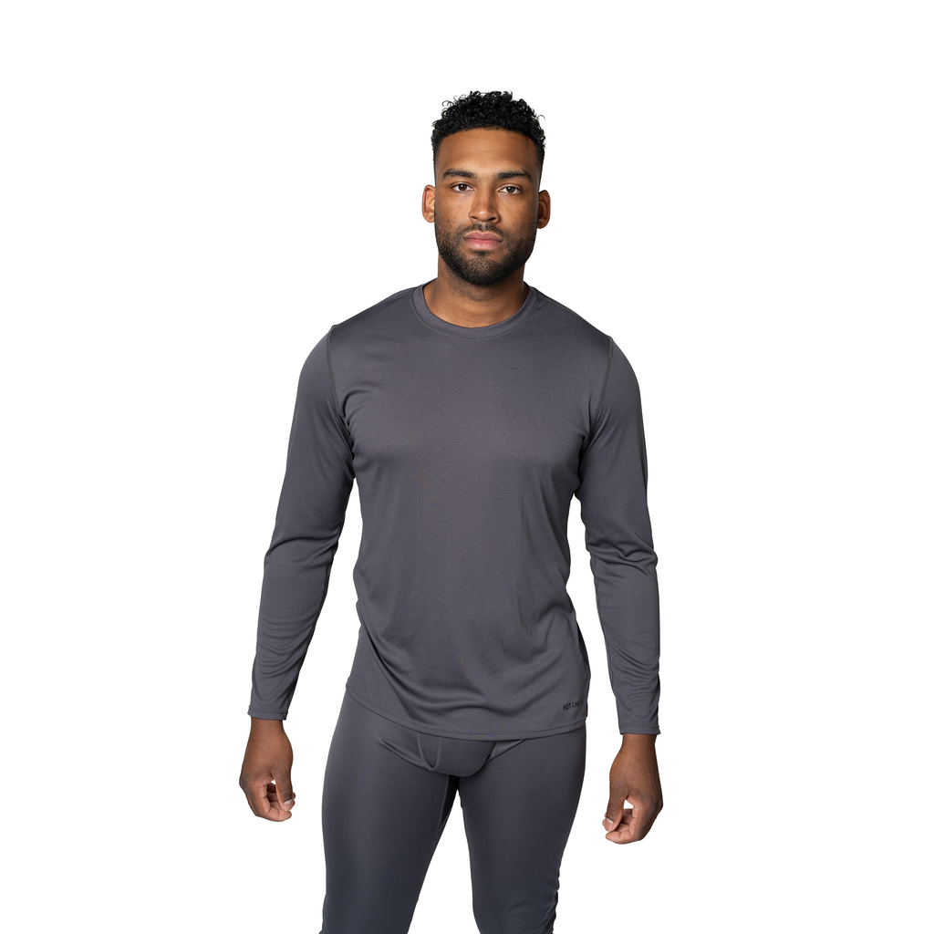 Hot Chillys Men's Peach Skins Crewneck - Noche