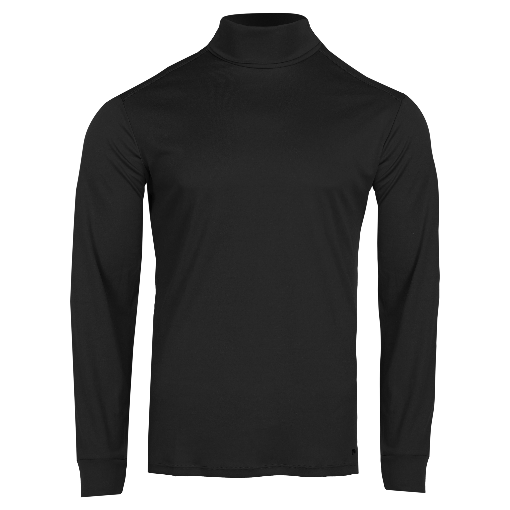 Men s Peach Skins Roll T Neck Black