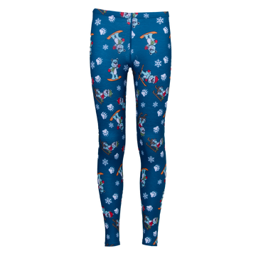 Hot Chillys Youth Originals Print Tight - Snow Bears