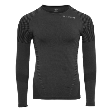 Hot Chillys Men's 3D Knit Crew - Black