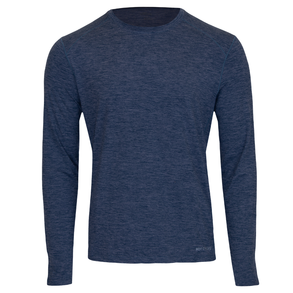 Men's Clima-Tek Crewneck - Hot Chillys#color_nightfall-heather