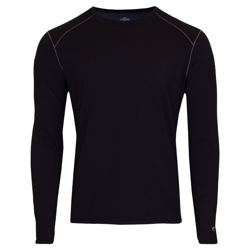 Men's Clima-Tek Crewneck - Hot Chillys#color_black