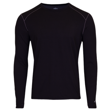 Men's Clima-Tek Crewneck - Hot Chillys#color_black