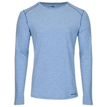 Men's Clima-Tek Crewneck - Hot Chillys#color_ashley-blue-heather