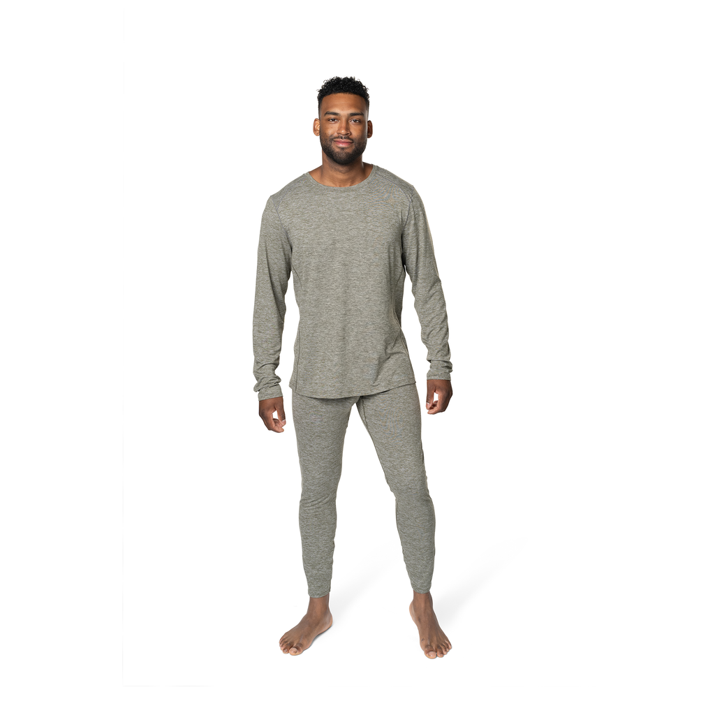 Hot Chillys Men's Clima-Tek Crewneck - OD Heather