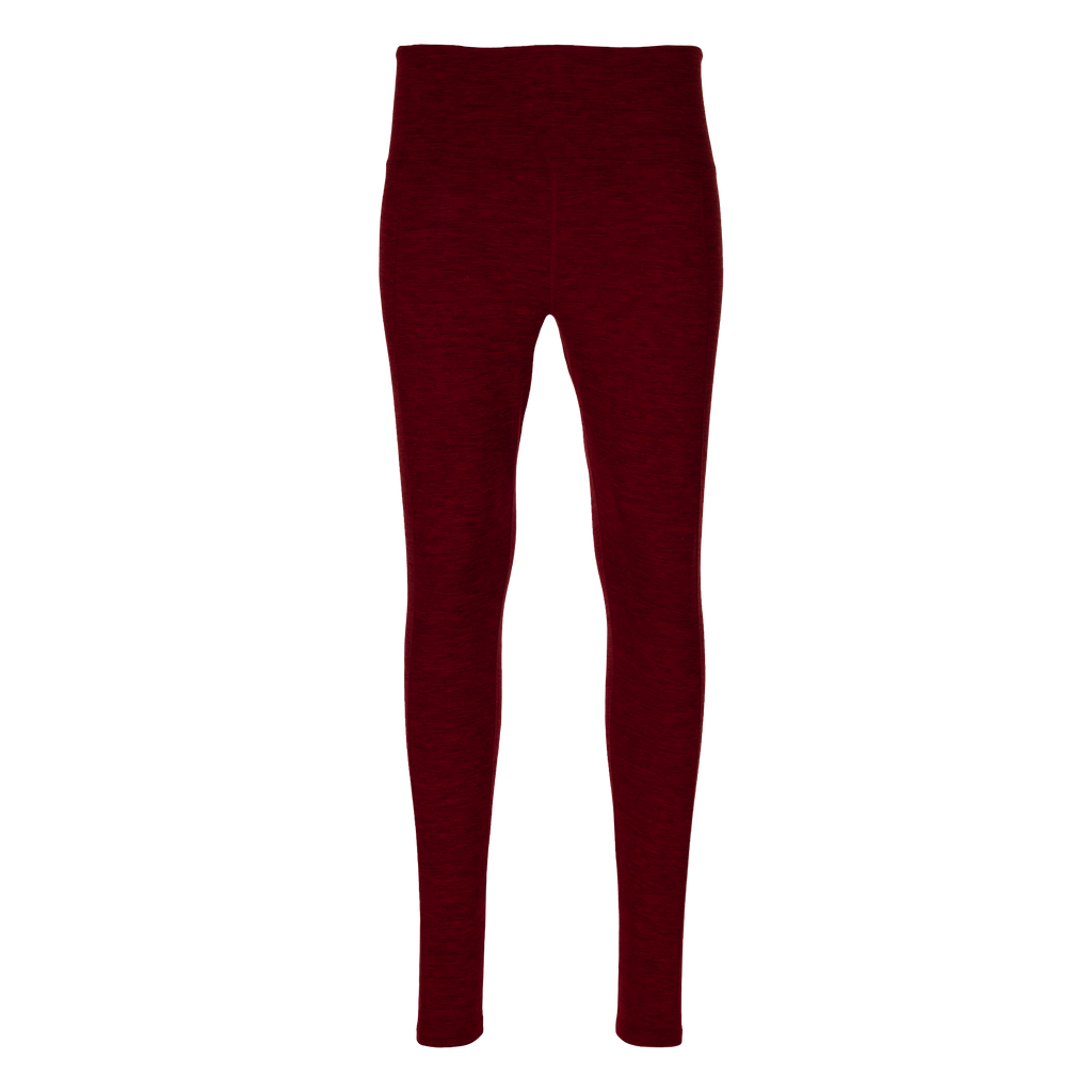 Women's Clima-Tek Tight - Hot Chillys#color_burgundy-heather