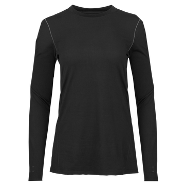 Women's Clima-Tek Crewneck - Hot Chillys#color_black