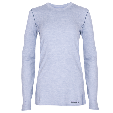 Women's Clima-Tek Crewneck - Hot Chillys#color_ashley-blue-heather