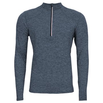 Hot Chillys Men's Clima-Tek Zip-T - Nightfall Heather