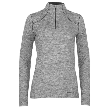 Women's Clima-Tek Zip-T - Hot Chillys#color_grey-heather