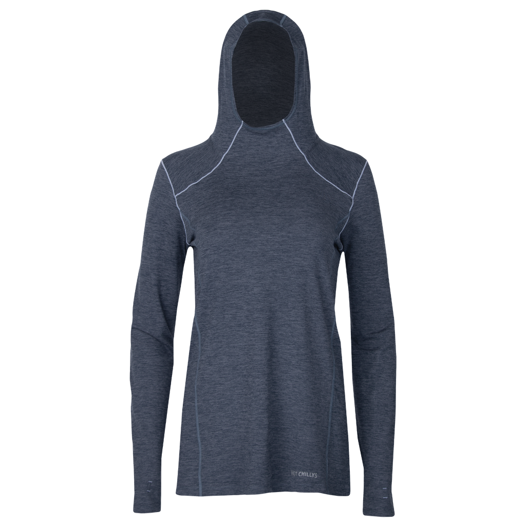 Hot Chillys Women's Clima-Tek Hoodie - Nightfall Heather