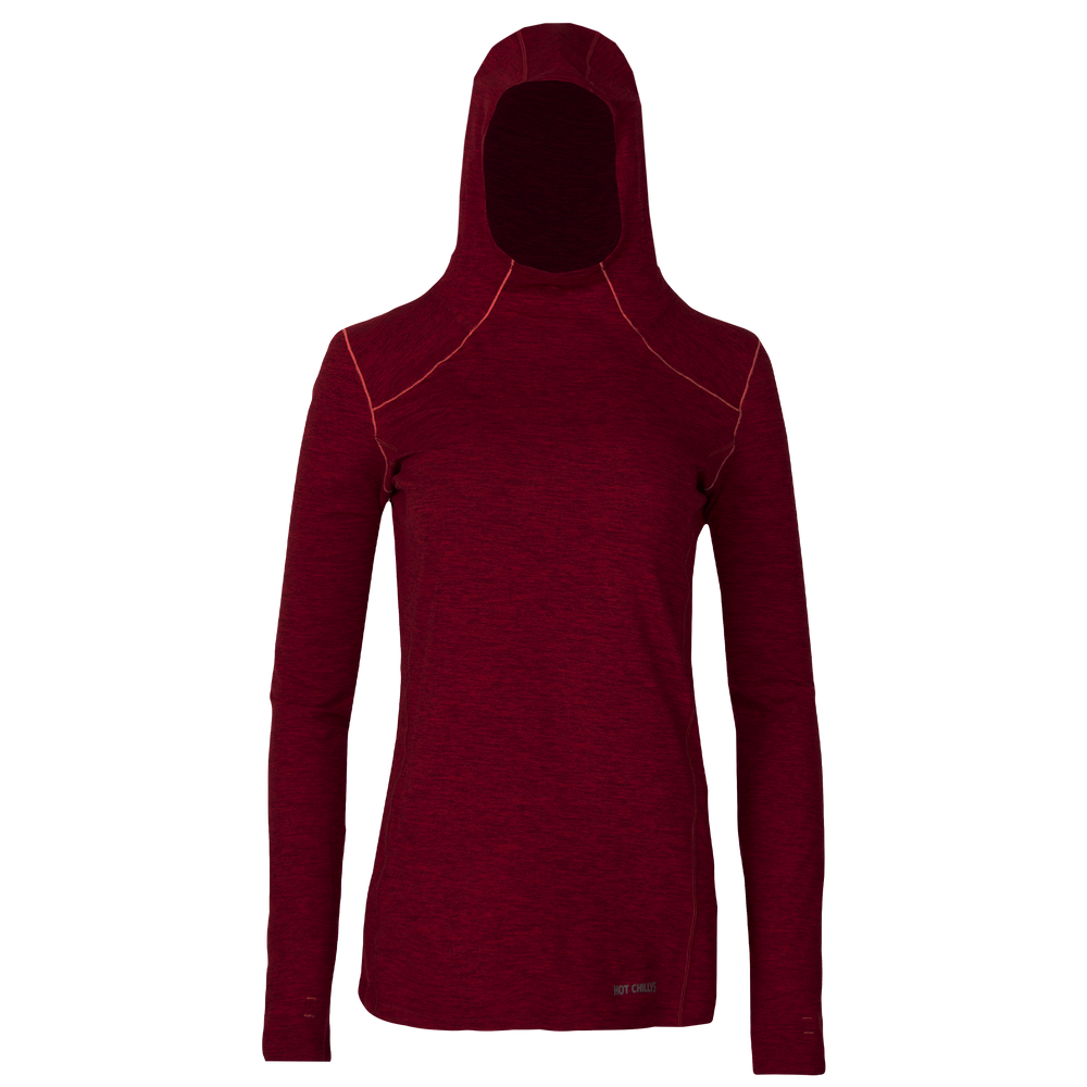 Women's Clima-Tek Hoodie#color_burgundy-heather