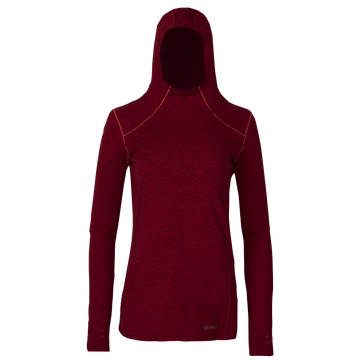 Women's Clima-Tek Hoodie#color_burgundy-heather