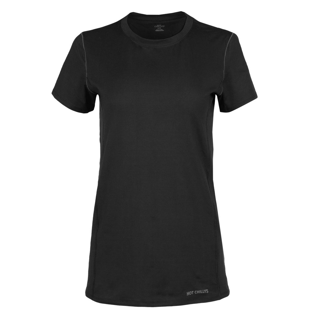 Hot Chillys Women's Clima-Tek Tee - Black