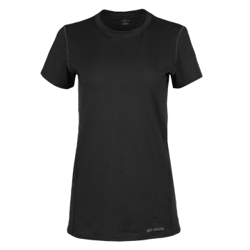 Hot Chillys Women's Clima-Tek Tee - Black