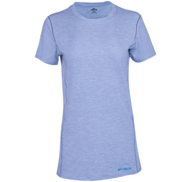 Hot Chillys Women's Clima-Tek Tee - Ashley Blue Heather