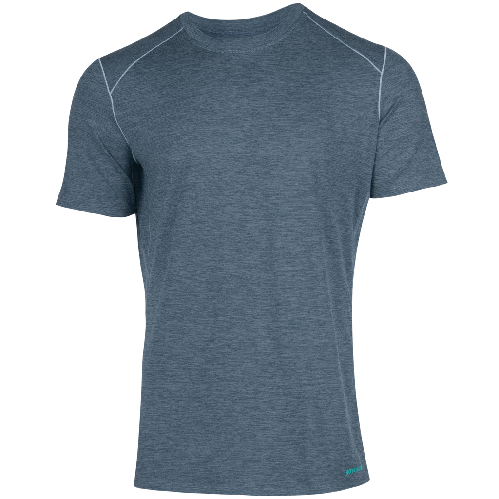 Hot Chillys Men's Clima-Tek Tee - Nightfall Heather