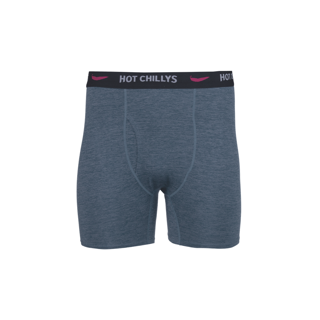 Hot Chillys Men's Clima-Tek Boxer - Nightfall Heather