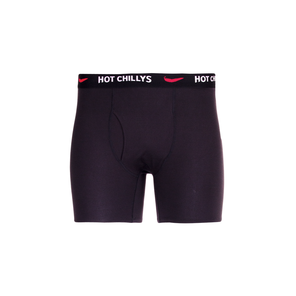 Hot Chillys Men's Clima-Tek Boxer - Black