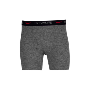 Hot Chillys Men's Clima-Tek Boxer - Grey Heather