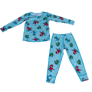 Hot Chillys Youth Originals Toddler Print Set - Dino Might