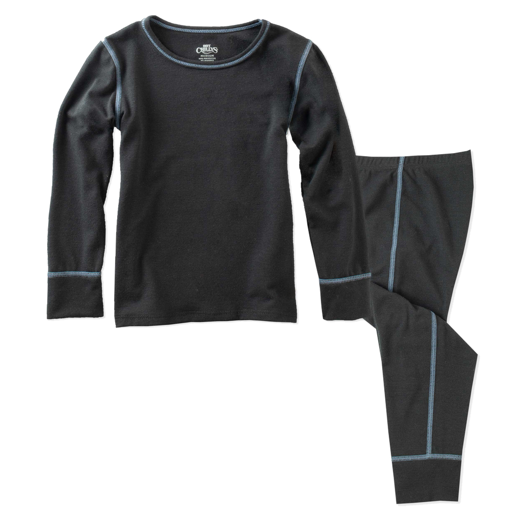 Hot Chillys Youth Originals Toddler Set - Black