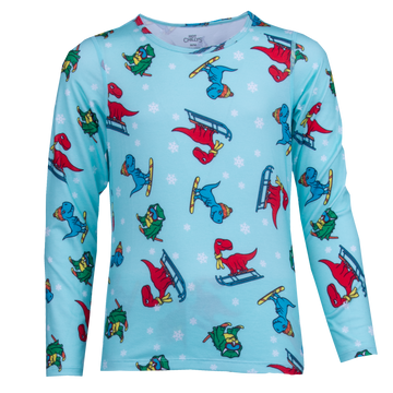 Hot Chillys Youth Originals Print Crewneck - Dino Might