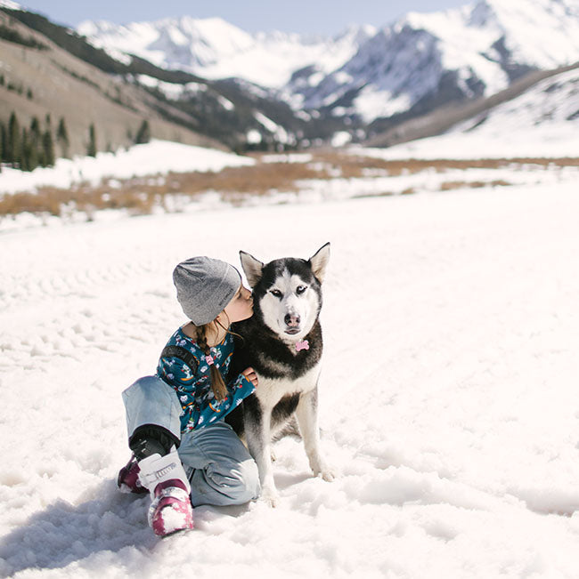 Child wearing Hot Chillys Originals Thermal Base Layers