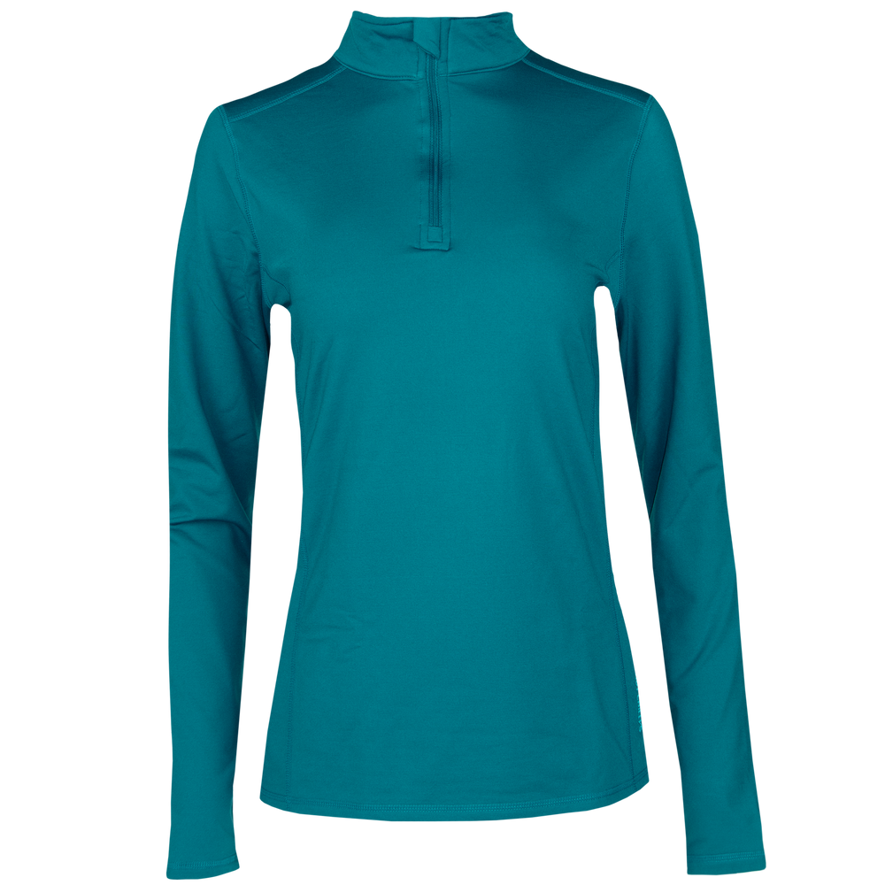 Women's Micro-Elite Chamois Solid Zip-T - Aerial Blue