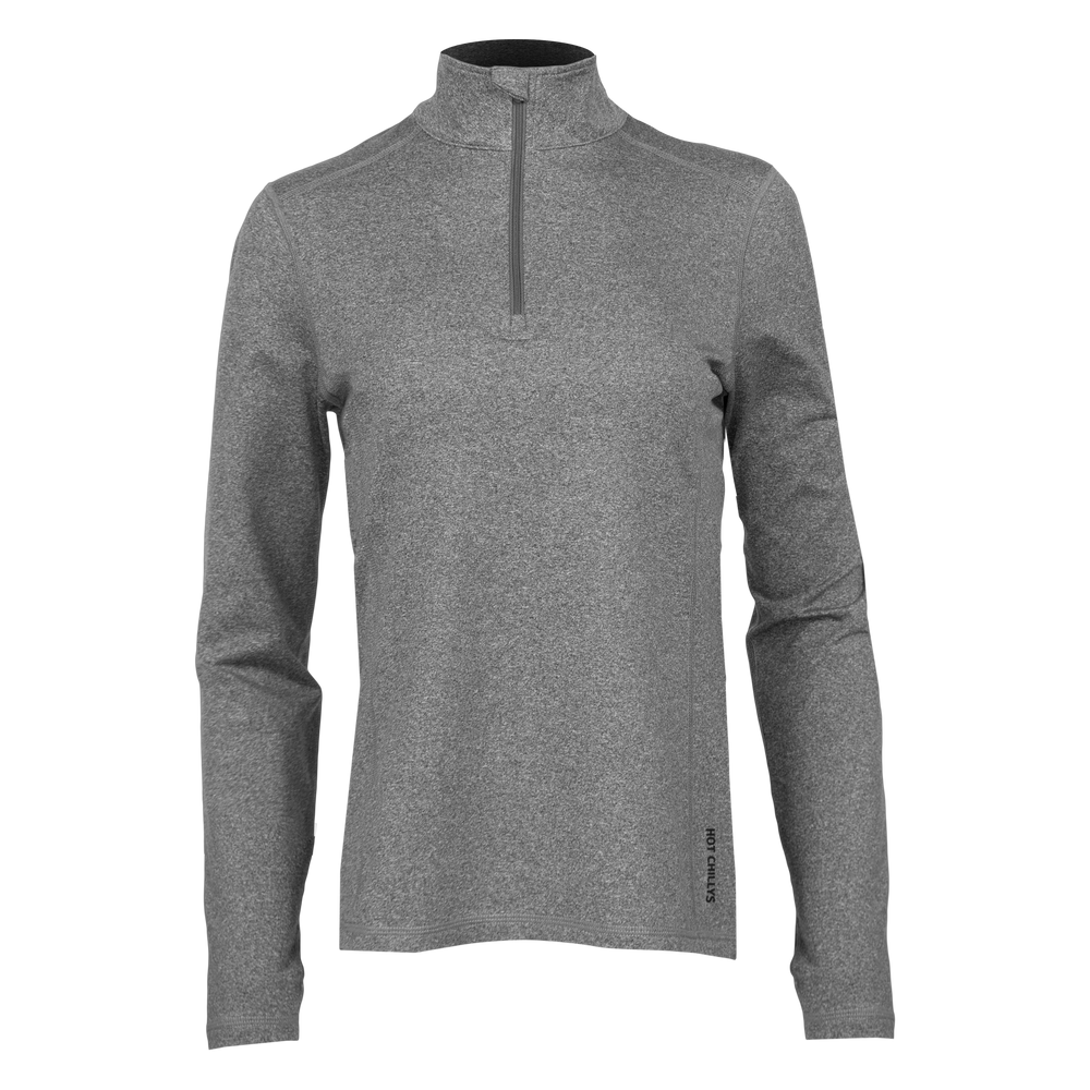 Women's Micro-Elite Chamois Solid Zip-T#color_granite