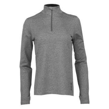 Women's Micro-Elite Chamois Solid Zip-T#color_granite