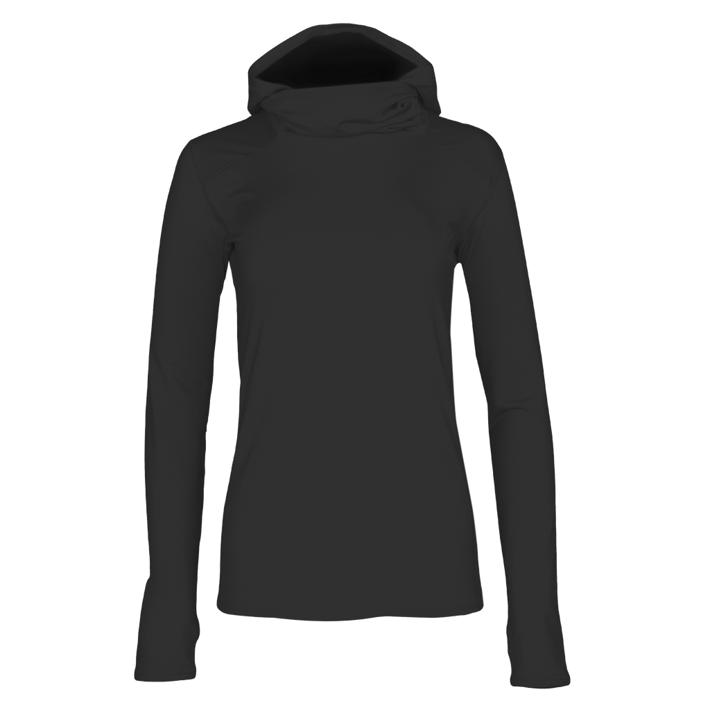 Women's Balaclava Hoodie#color_black