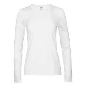 Women's Micro-Elite Chamois Crewneck#color_white