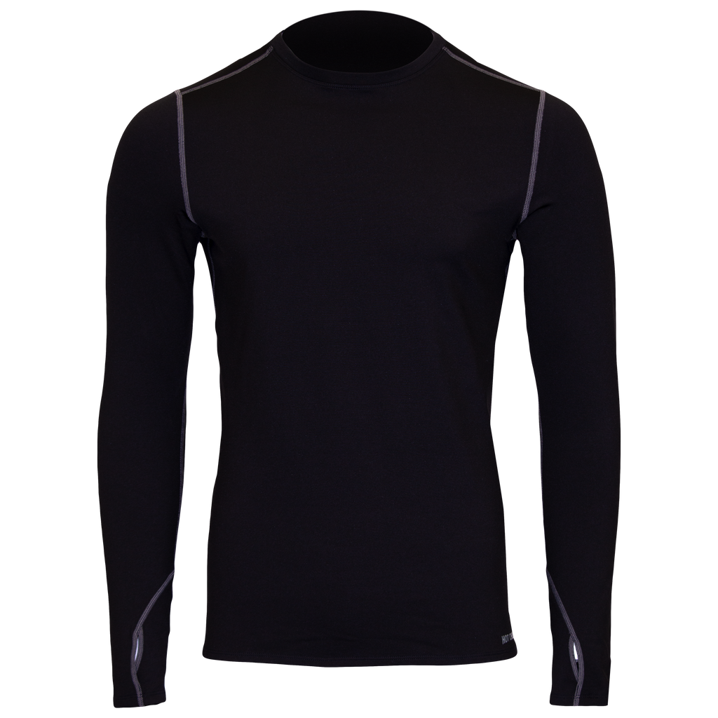 Men's Micro-Elite Chamois Crewneck - Hot Chillys#color_black