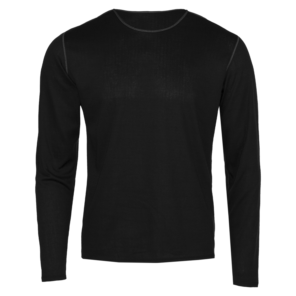 Men's Pepper Bi-Ply Crewneck - Hot Chillys#color_black