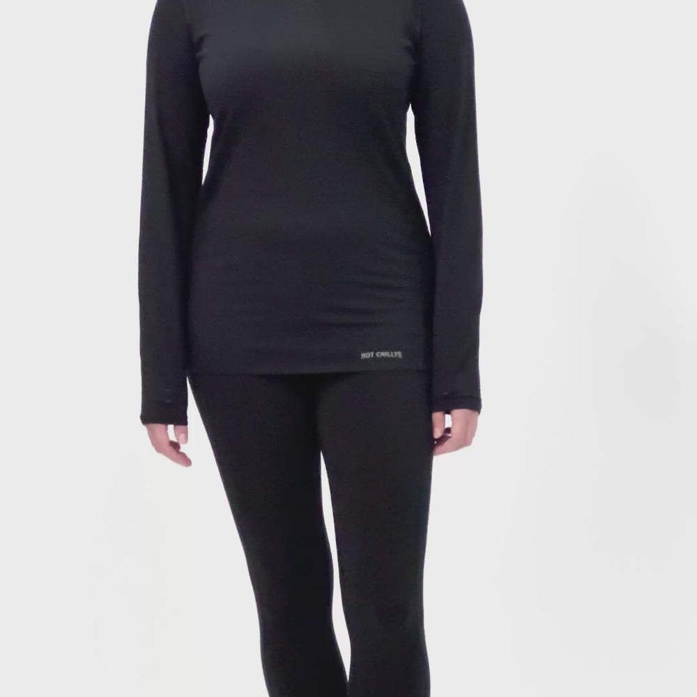 
                      
                        Load and play video in Gallery viewer, Women&amp;#39;s Clima-Tek Crewneck - Black
                      
                    