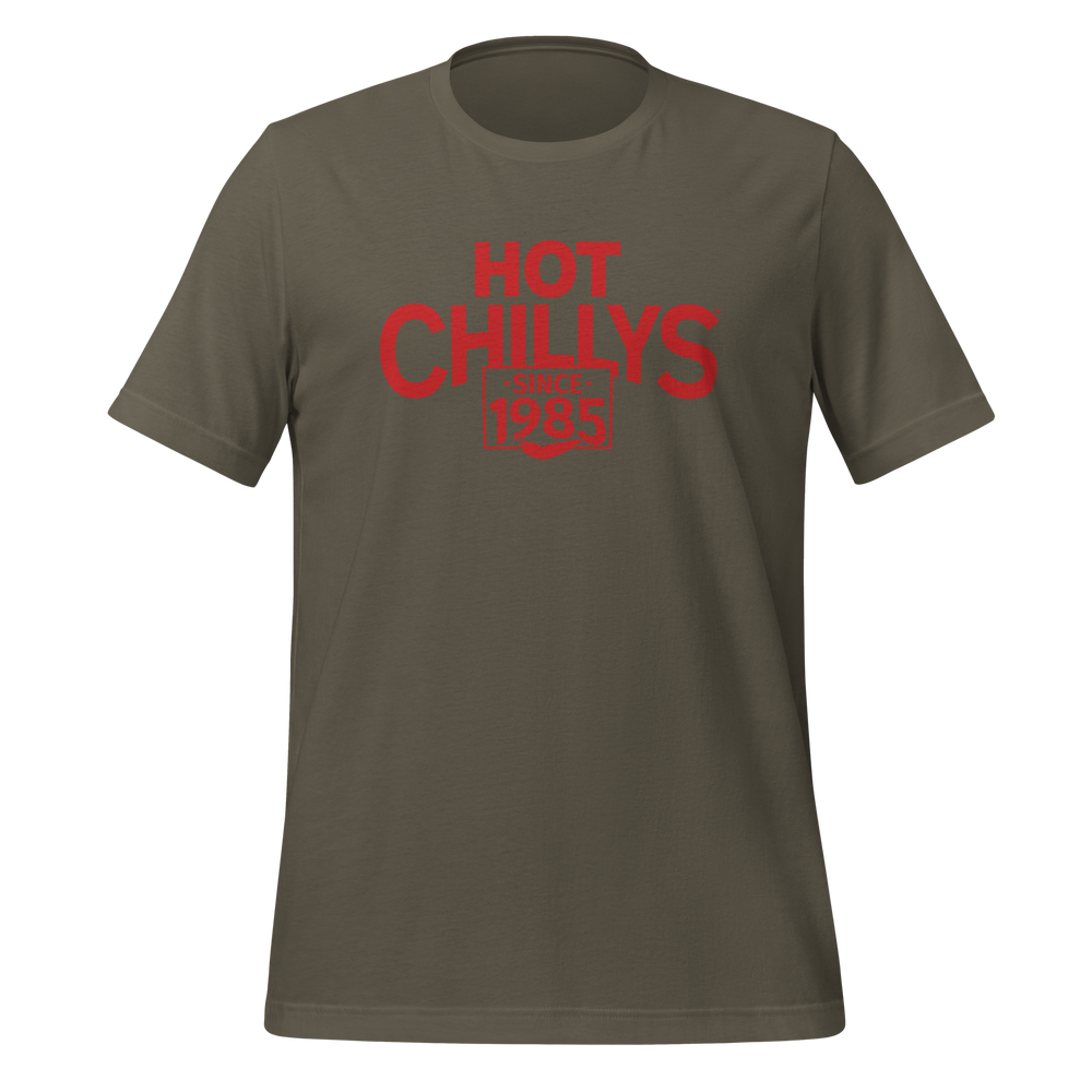 
                      
                        Hot Chillys Text Logo Tee#color_army
                      
                    