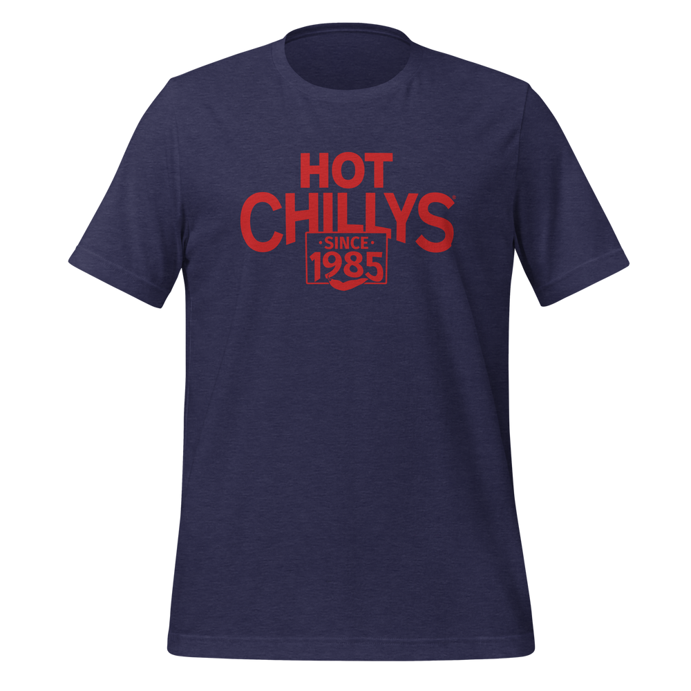 
                      
                        Hot Chillys Text Logo Tee#color_heather-midnight-navy
                      
                    
