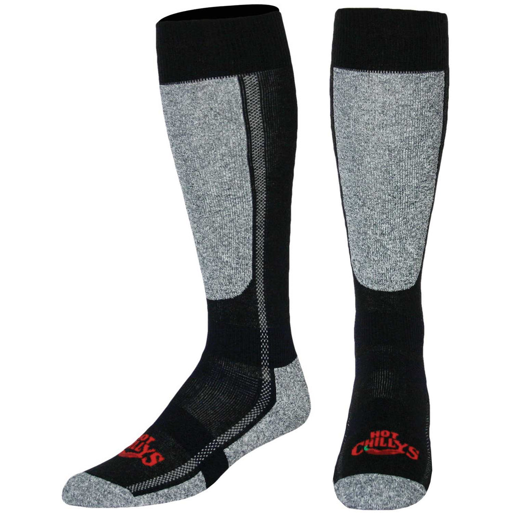 Hot Chillys Men's Classic Low Volume Sock - Black/Heather