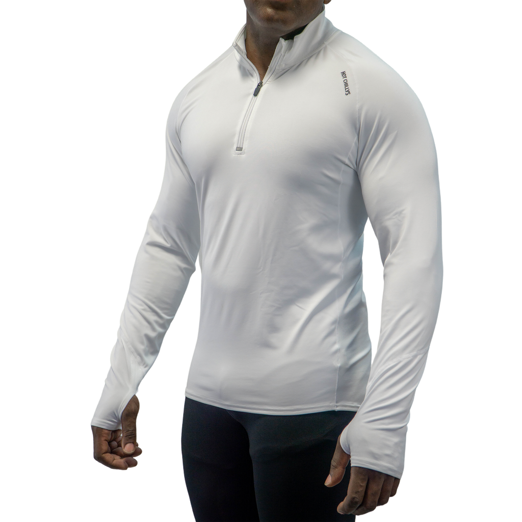 Men's Micro-Elite Chamois Zone Zip-T#color_white-white